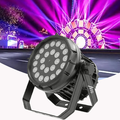 Full Color 6In1 Plastic LED PAR Light 7500K For Outdoor Stage Lighting