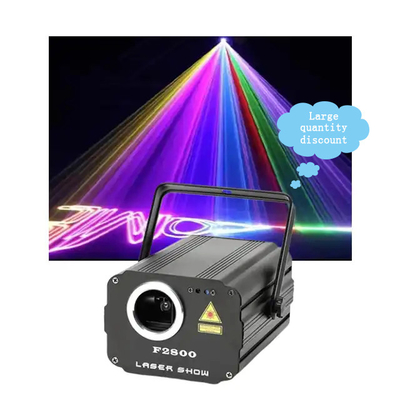 Rgb Animation Laser Beam Lights 1800mw 1.8w DMX512 Control For Wedding Stage